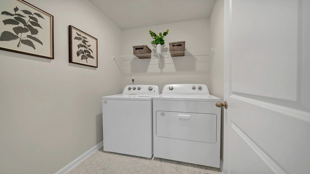 Furnished interior in a model home at Hunter's Branch in Hopkins (Image 26).