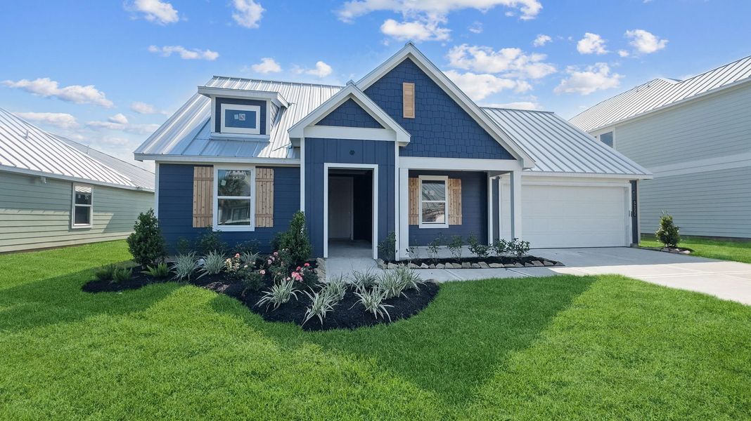 Front exterior of a home in the Grand Cay Harbour community, located in Texas City, TX (Image 6). Front exterior of a home in the Grand Cay Harbour community, located in Texas City, TX (Image 6).