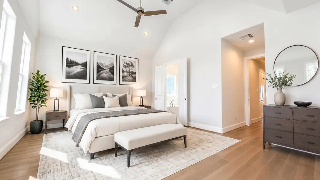Furnished interior in a model home at Pleasant Grove in Houston (Image 7). Furnished interior in a model home at Pleasant Grove in Houston (Image 7).