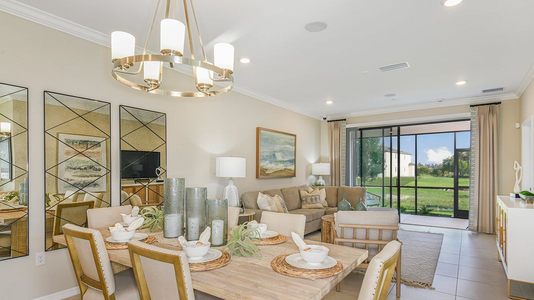 Furnished interior in a model home at Bella Via in Port Charlotte (Image 7). Furnished interior in a model home at Bella Via in Port Charlotte (Image 7).