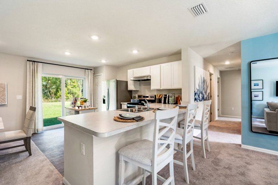 Furnished interior in a model home at Flagler Estates in Hastings (Image 6). Furnished interior in a model home at Flagler Estates in Hastings (Image 6).