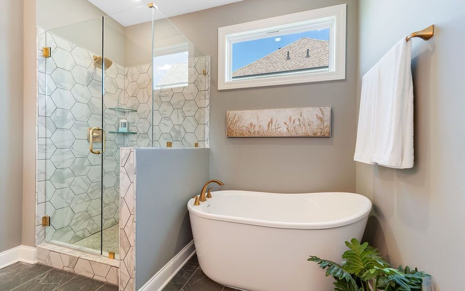 Furnished interior in a model home at The Retreat at Norman Farm in Hendersonville (Image 30).