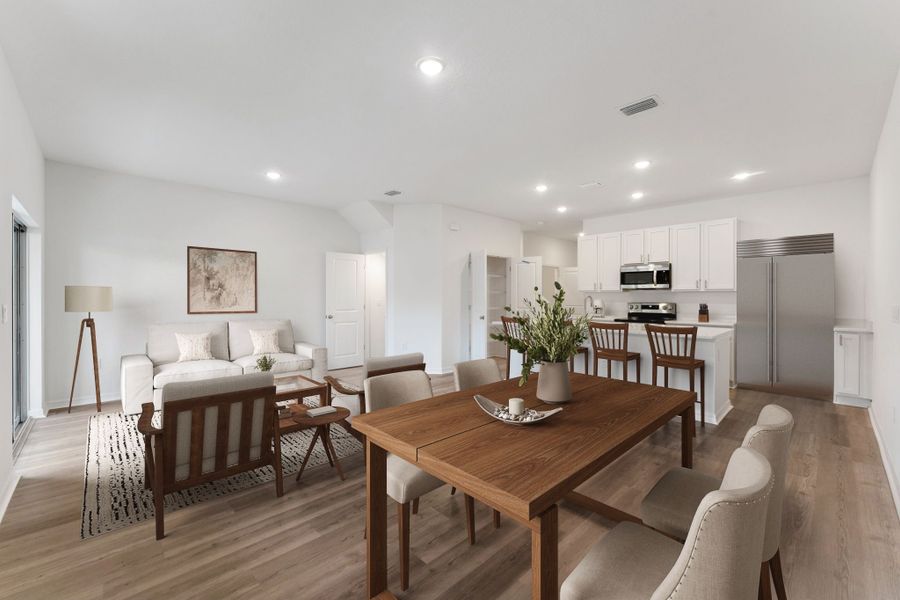 Furnished interior in a model home at Connors Cove in Eustis (Image 10).