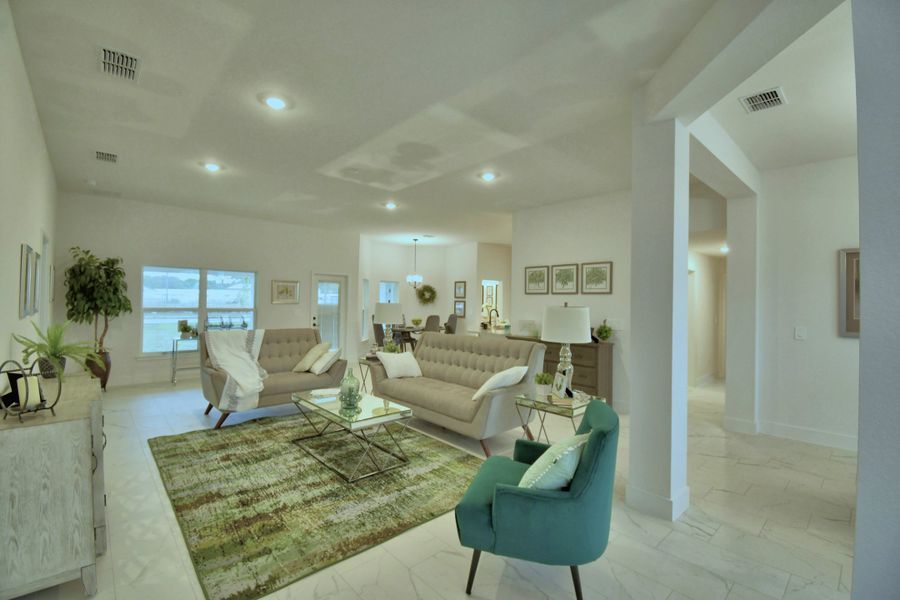 Furnished interior in a model home at The Reserve in Lakeland (Image 5).