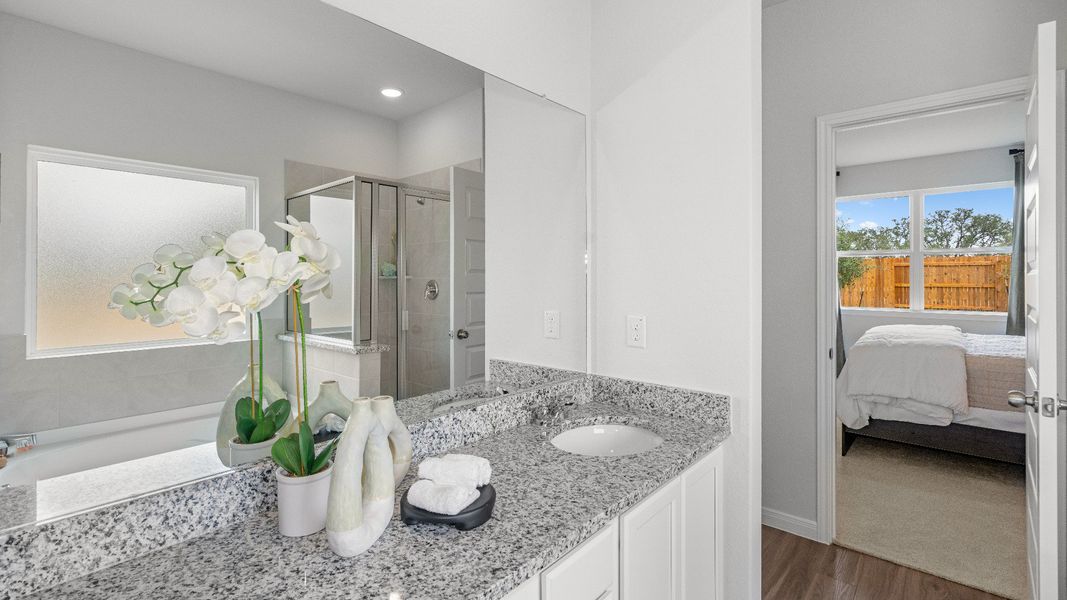 Timber Creek Model Home Primary Bathroom