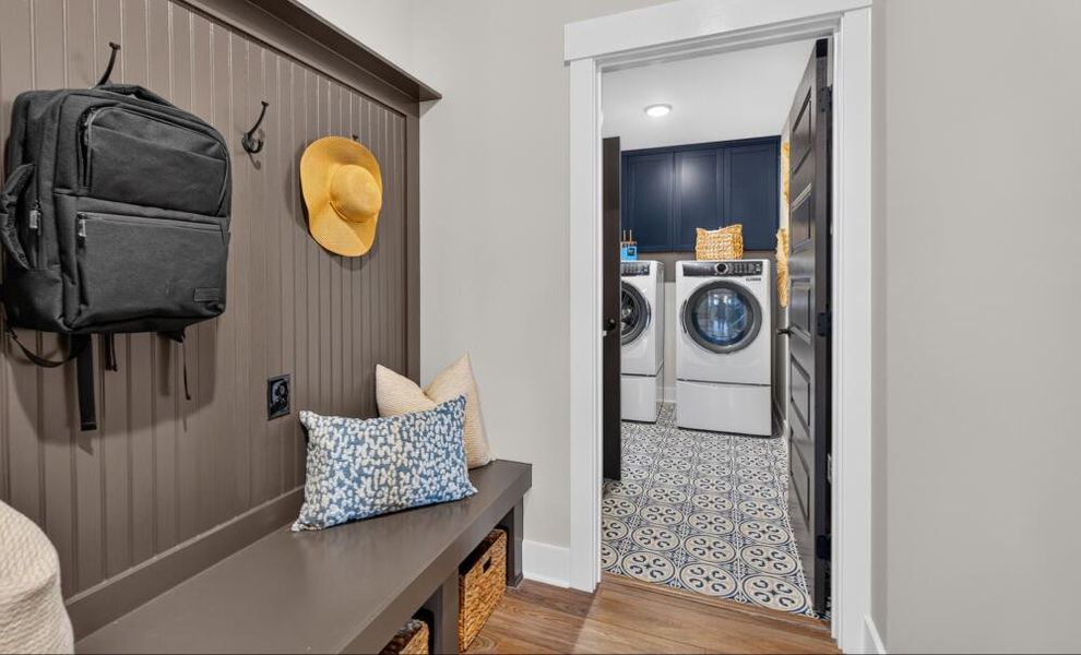 Furnished interior in a model home at Arbor West in Dawsonville (Image 13).