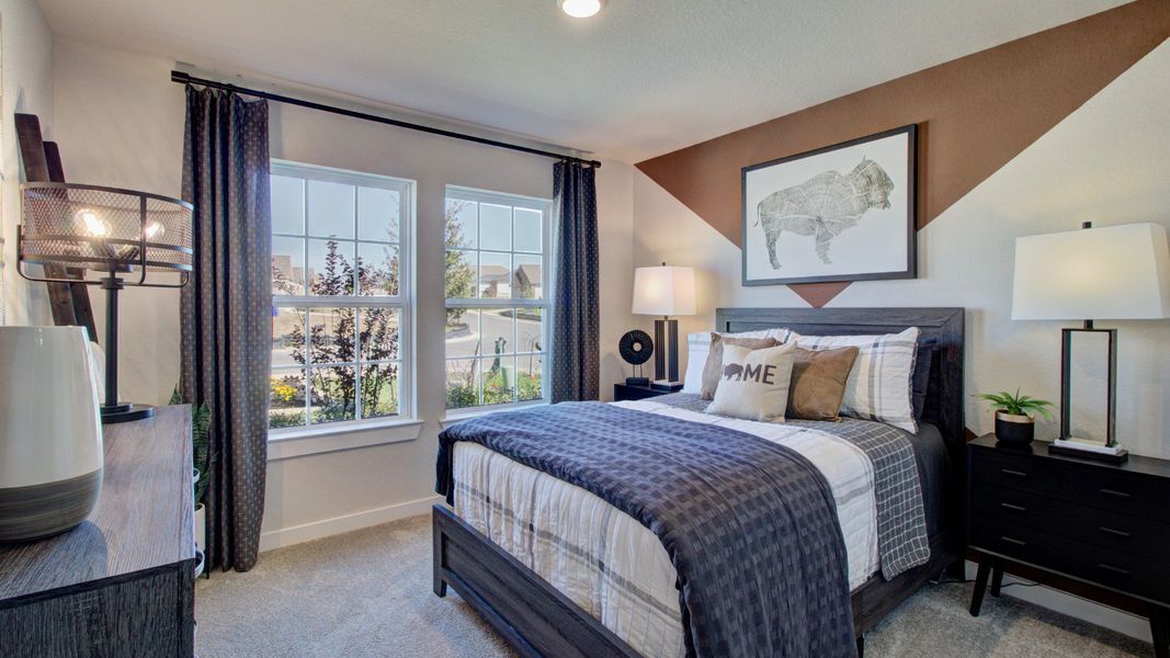 Furnished interior in a model home at Cloud Country in New Braunfels (Image 5).