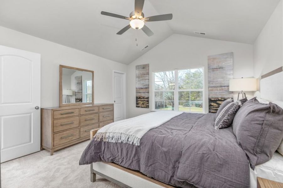 Furnished interior in a model home at The Wilcox in Greensboro (Image 56).