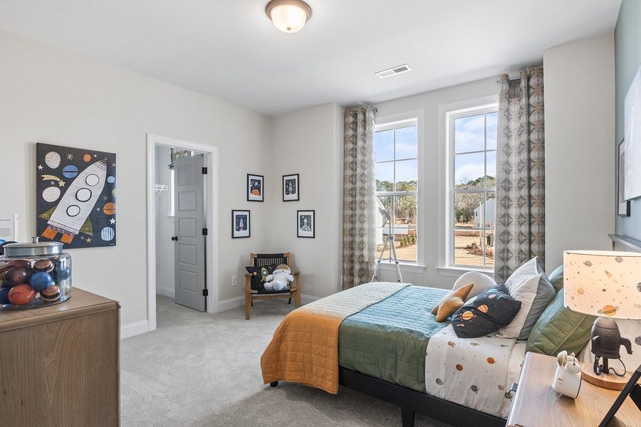 Furnished interior in a model home at Kennebec Crossing in Angier (Image 61).