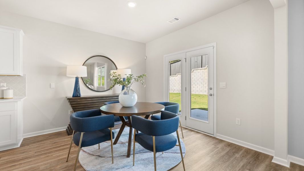 Furnished interior in a model home at Brooks Station in Dacula (Image 21). Furnished interior in a model home at Brooks Station in Dacula (Image 21).