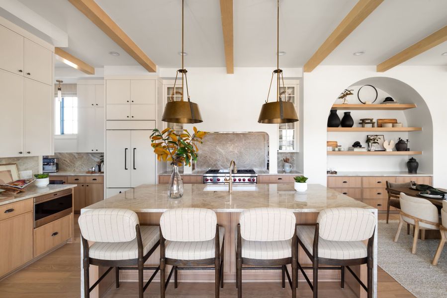 Furnished interior in a model home at The Villas at Lakeside in Flower Mound (Image 6).