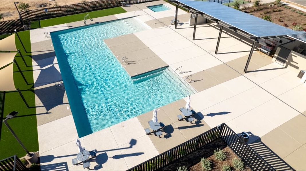 Pool and lounge chairs