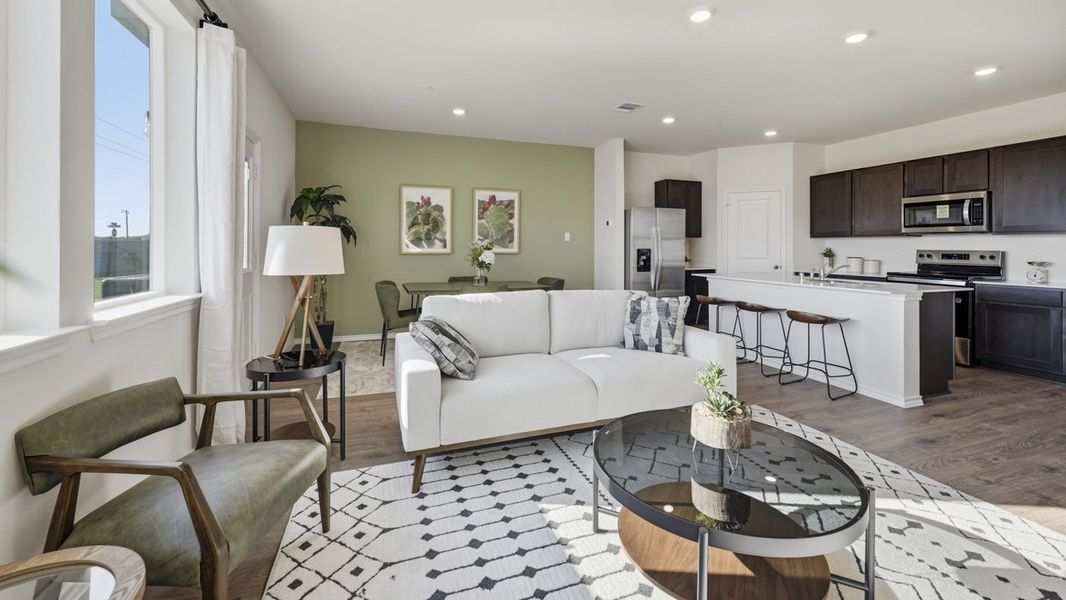 Furnished interior in a model home at Arbor Trails South in Princeton (Image 32).