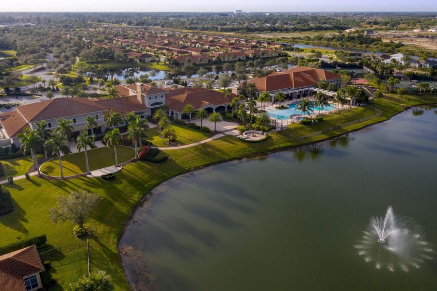 Aerial View of of the Club Talavera Social & Fitness Clubhouses