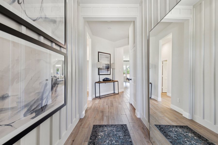 Furnished interior in a model home at Pirate Village in Granbury (Image 10).