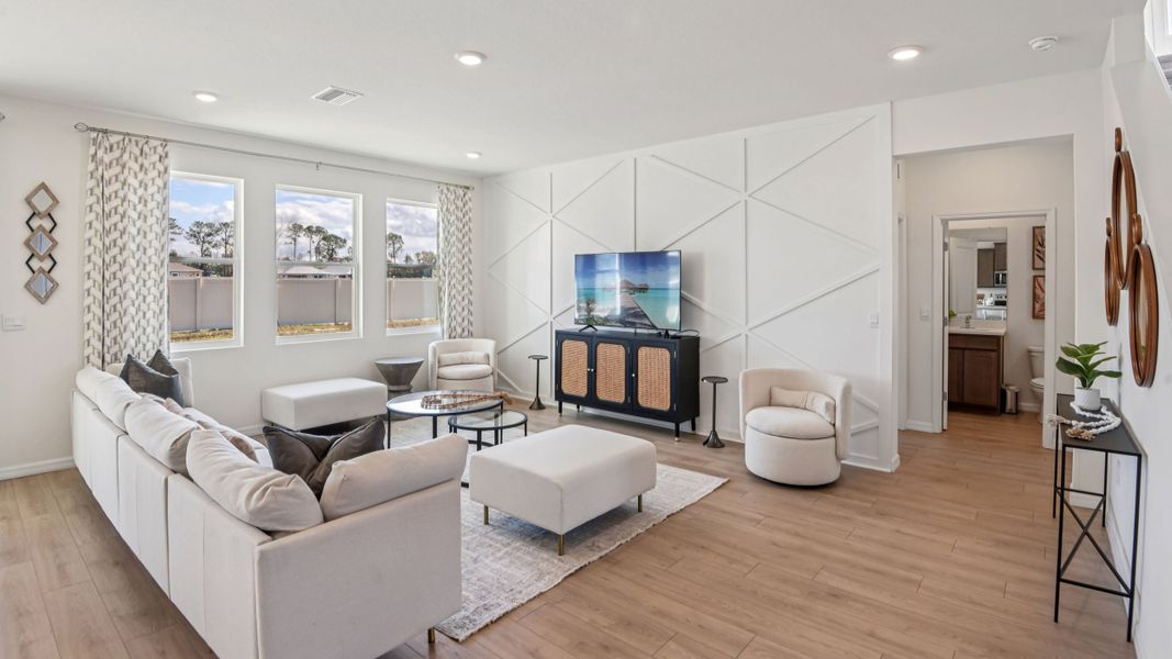 Furnished interior in a model home at Briarwood in Alachua (Image 7).