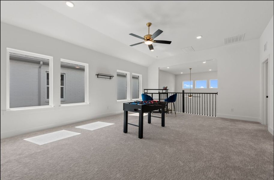 Furnished interior in a model home at Royal Court in Frisco (Image 21). Furnished interior in a model home at Royal Court in Frisco (Image 21).