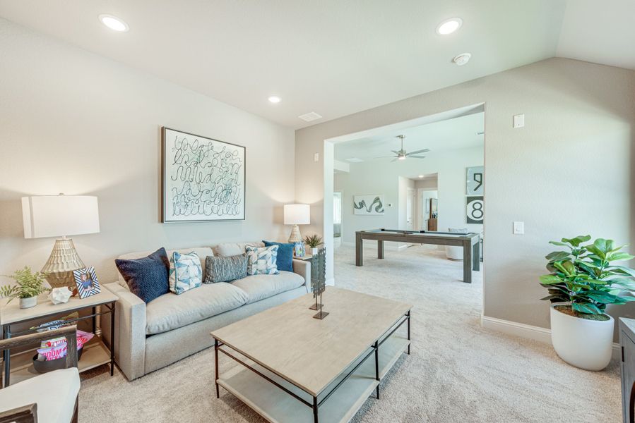 Media Room. Bloomfield Homes - New Homes in Dallas Fort Worth, Texas