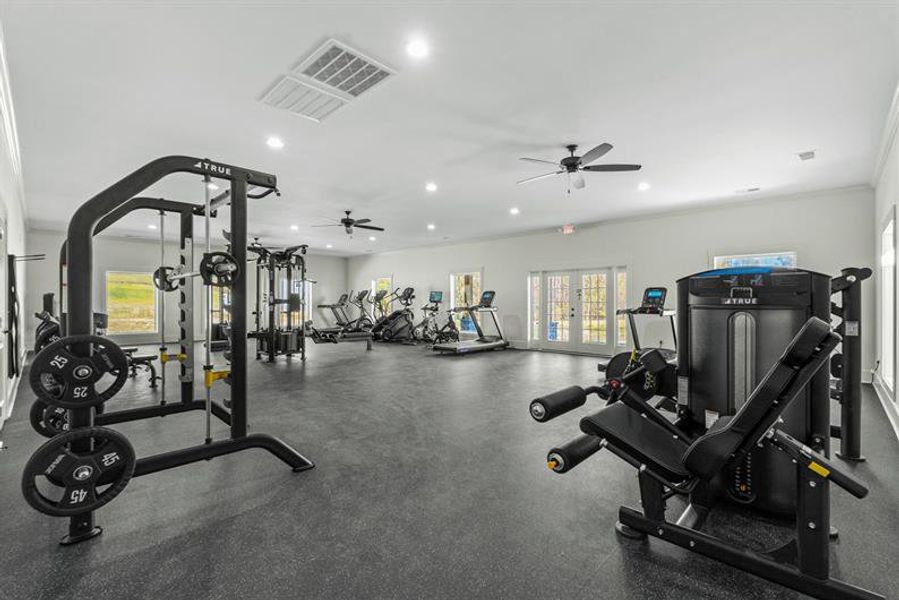 Cancel your gym membership - Everly has a private community gym!