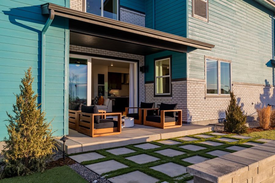 Exterior details of a home in Painted Prairie, Aurora (Image 17).