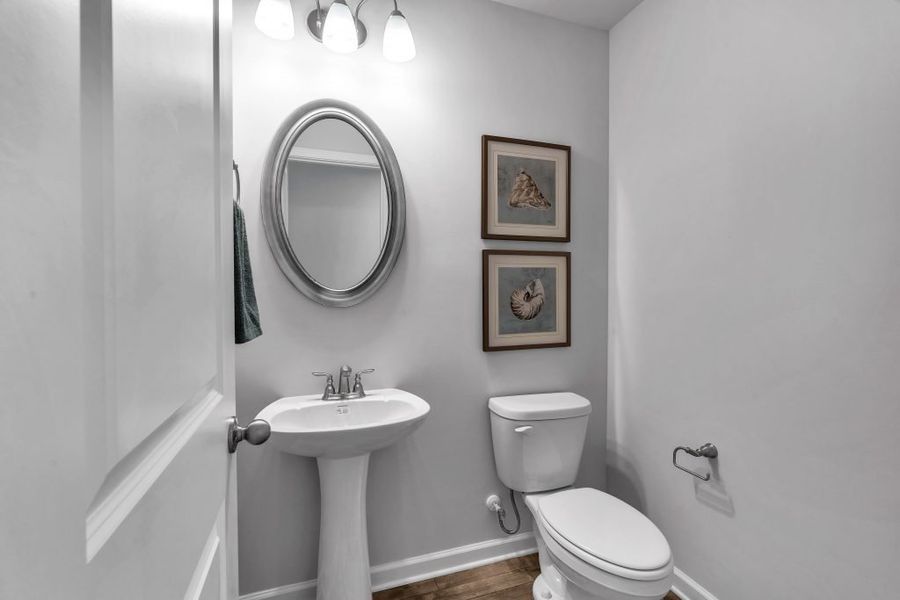 Furnished interior in a model home at The Reserve at Chapel Hill Phase II in Douglasville (Image 27).