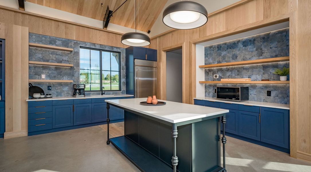 Furnished interior in a model home at Hillstead 50' in Lavon (Image 24).