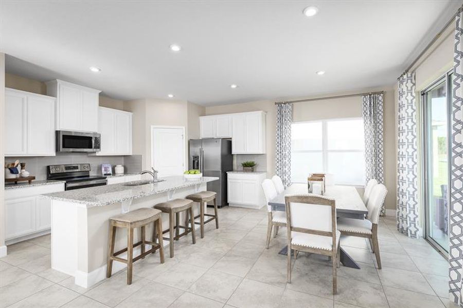 Furnished interior in a model home at Conner Crossing in Spring Hill (Image 9).