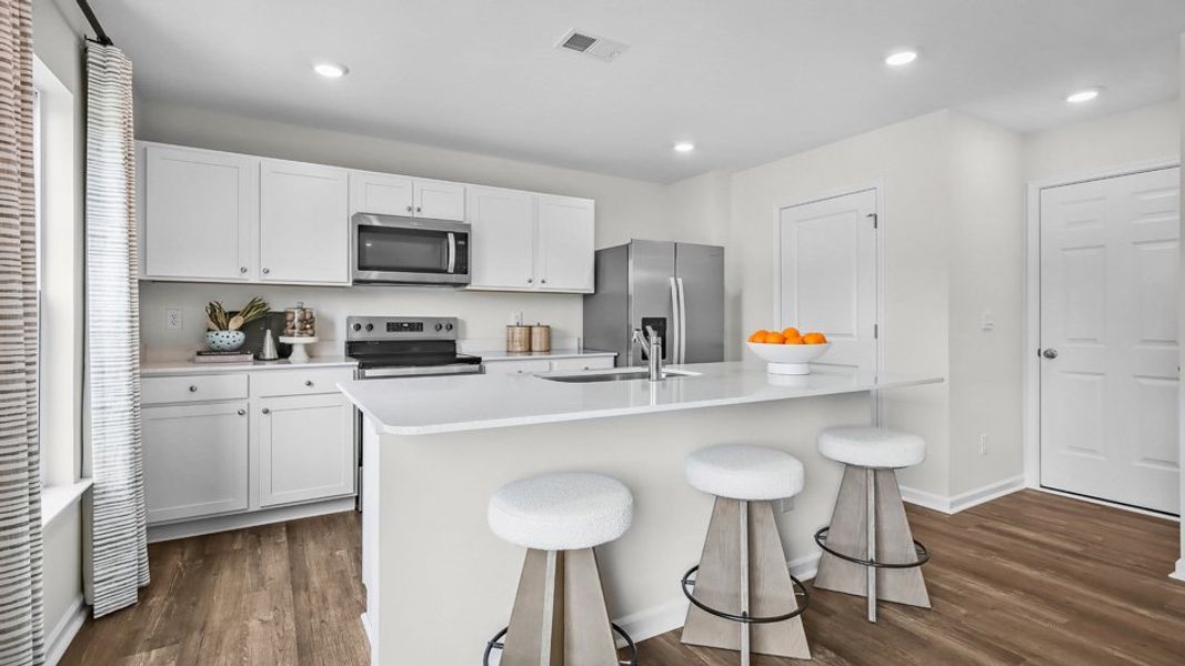 Furnished interior in a model home at Lawson Glen in Clayton (Image 23).