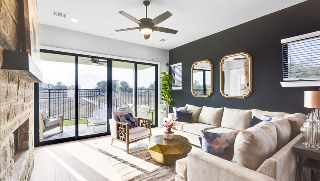 Furnished interior in a model home at Summer Place  35' in Montgomery (Image 72).