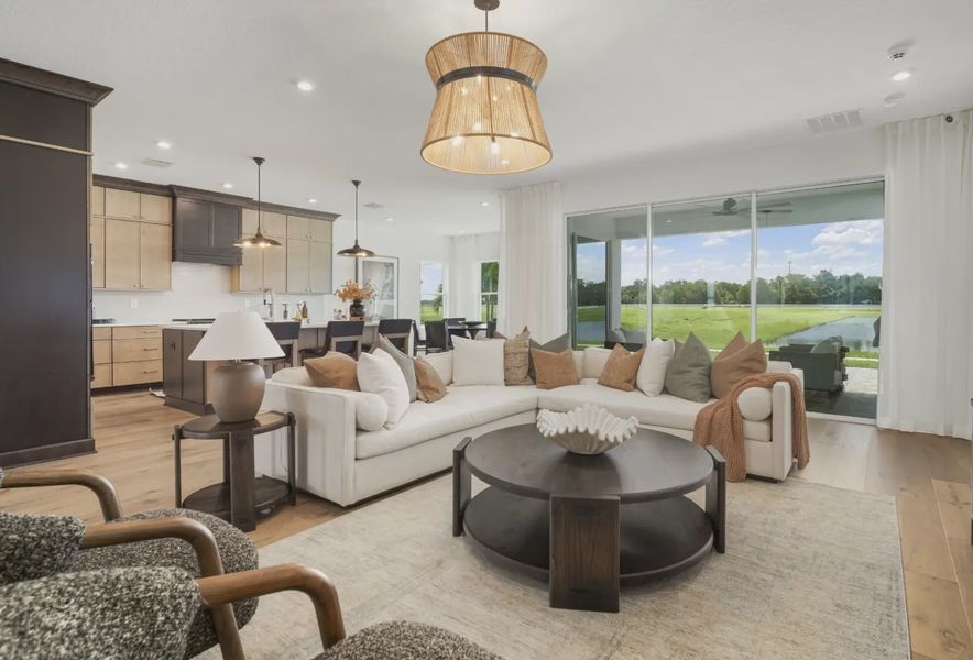 Furnished interior in a model home at Rye Ranch in Parrish (Image 6).