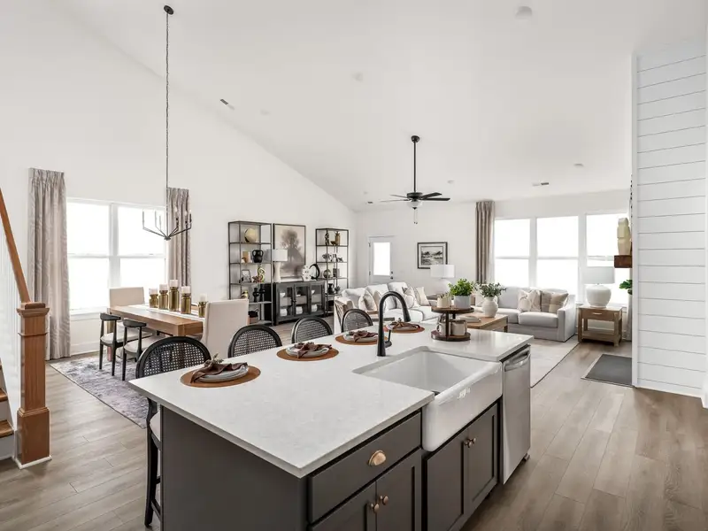 Furnished interior in a model home at Woods Crossing in Gallatin (Image 7).