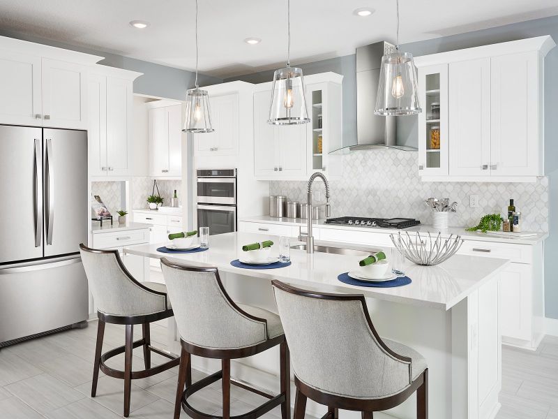Kitchen modeled at Savanna at Lakewood Ranch. Kitchen modeled at Savanna at Lakewood Ranch.