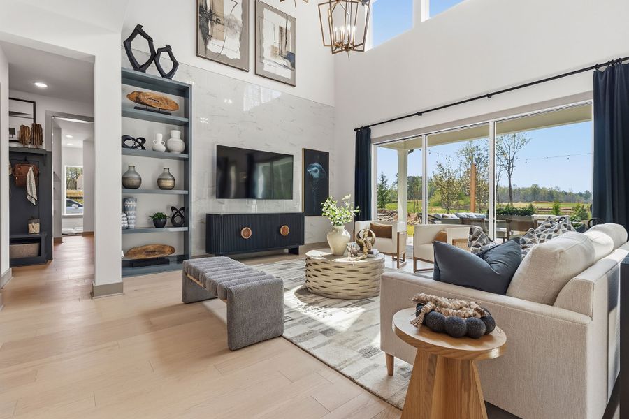 Furnished interior in a model home at Meadow Brook Farms in Cumming (Image 8).