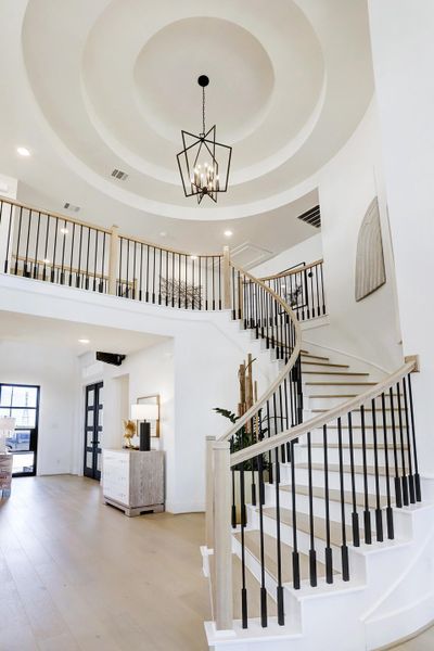 Furnished interior in a model home at Austin Point - 60' in Richmond (Image 13).