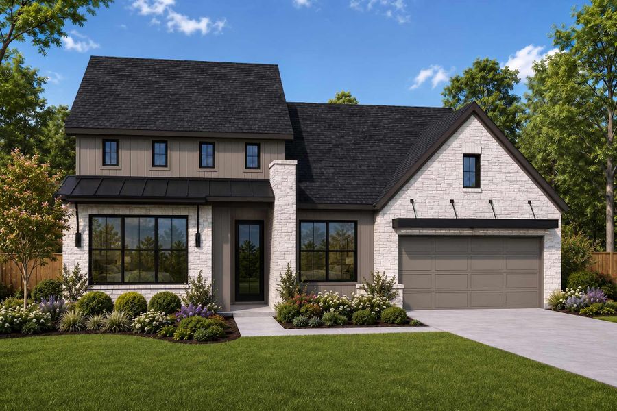 Front exterior of a home in the Kresston – Summit Collection community, located in Montgomery, TX (Image 4).
