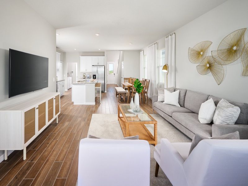 Furnished interior in a model home at Villages at Minneola Hills - Classic Series in Minneola (Image 4).