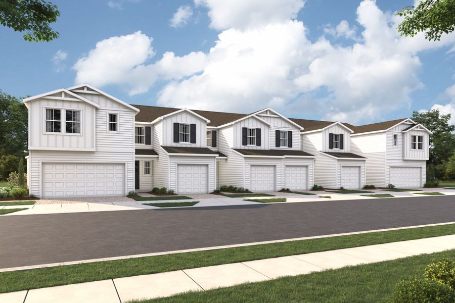 Front exterior of a home in the RiverTown - Glades At Meadows community, located in St. Johns, FL (Image 1). Front exterior of a home in the RiverTown - Glades At Meadows community, located in St. Johns, FL (Image 1).