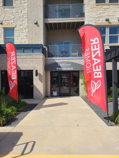 Welcome to Gatherings at Twin Creeks by Beazer Homes in Allen, TX, featuring a welcoming stone exterior and inviting pathways. Welcome to Gatherings at Twin Creeks by Beazer Homes in Allen, TX, featuring a welcoming stone exterior and inviting pathways.