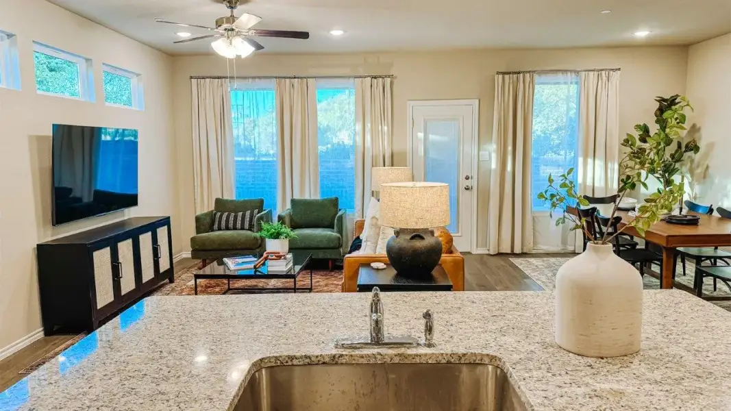 Furnished interior in a model home at Cardinal Hills in Dallas (Image 3).