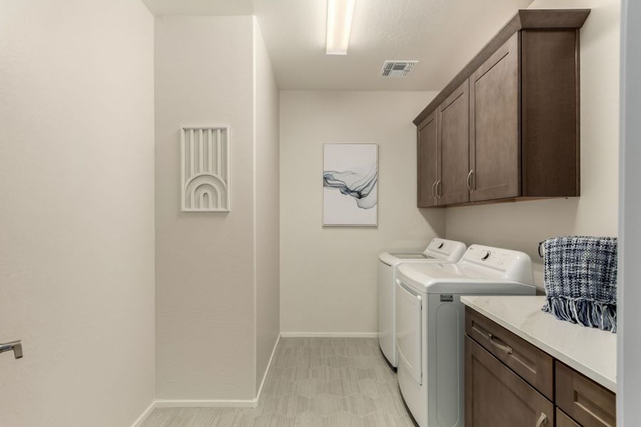 Furnished interior in a model home at Agave Springs at Teravalis in Buckeye (Image 30).