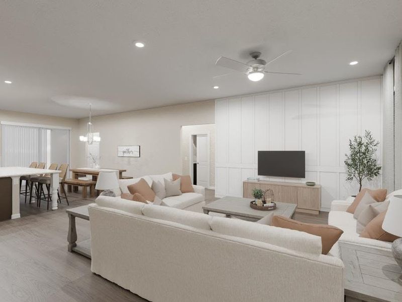 Inside, you will find spacious, open-concept living space. (Artist`s rendering)