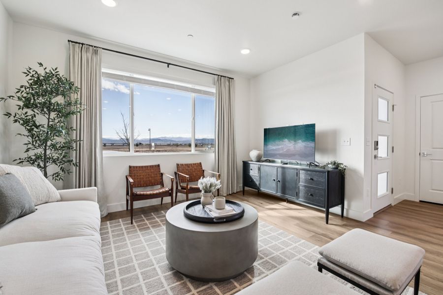 Furnished interior in a model home at Timnath Ranch Townhomes in Timnath (Image 24). Furnished interior in a model home at Timnath Ranch Townhomes in Timnath (Image 24).