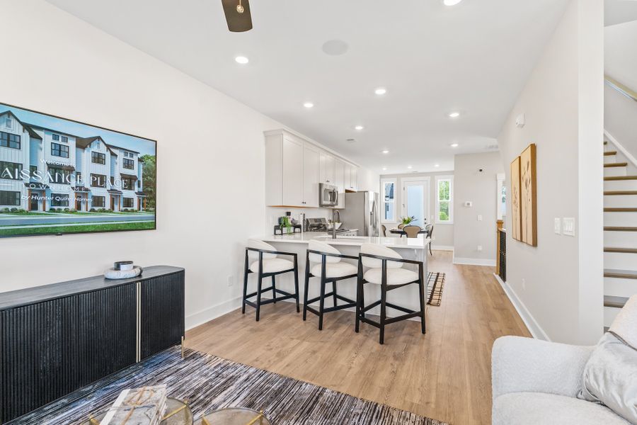 Furnished interior in a model home at The Junction in Greer (Image 10).
