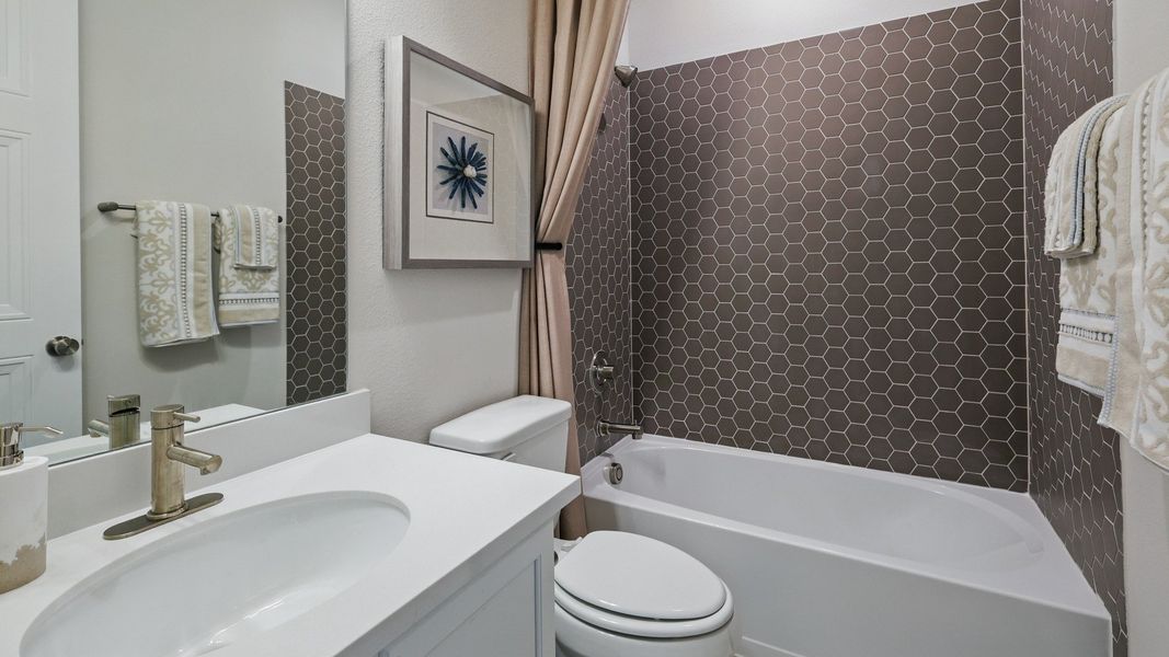 Furnished interior in a model home at Westside Preserve Premier in Midlothian (Image 31).