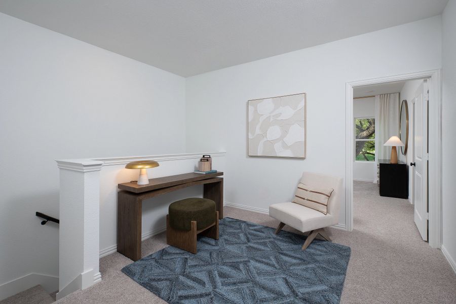 Furnished interior in a model home at Sereno Oaks at Buckner Terrace in Dallas (Image 10).