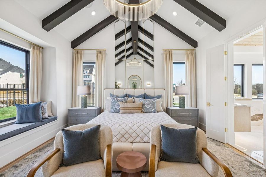 Furnished interior in a model home at Park Place in Prosper (Image 8).