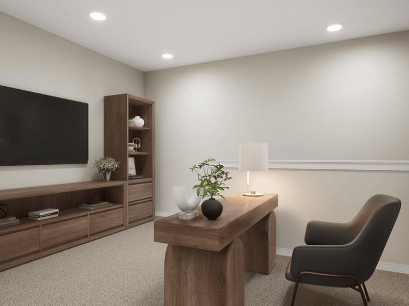 Furnished interior in a model home at Baler Mills in Gastonia (Image 9). Furnished interior in a model home at Baler Mills in Gastonia (Image 9).