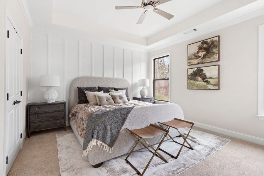 Furnished interior in a model home at Hamilton on Hunter West in Ooltewah (Image 11).