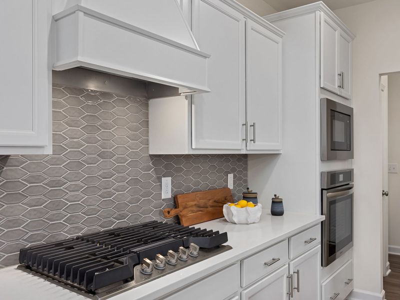 Furnished interior in a model home at Gregory Village Townhomes in Lillington (Image 5).