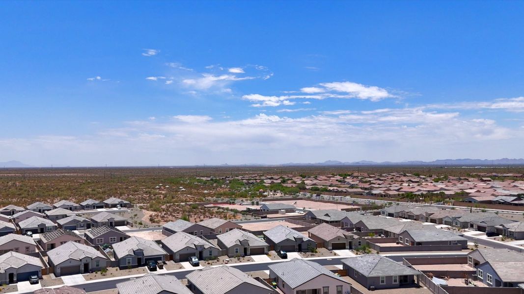 Aerial view of the Entrada Del Oro community in Gold Canyon, AZ, showing layout and nearby surroundings (Image 16).
